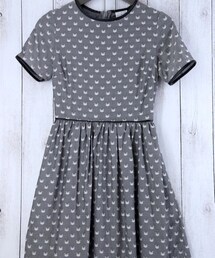 import by La Boum | cat silhoutte line dress(ワンピース)