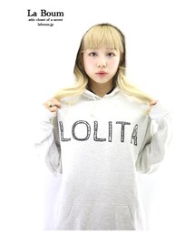 ラブームオリジナルデザイン LOLITA(ロリータ)パーカー　マーブルホワイト(パーカー)
