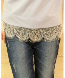 可愛くて繊細なレース♡ | Tシャツ/カットソー