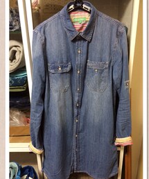 Jungle Storm | デニムシャツ ロング丈(シャツ/ブラウス)