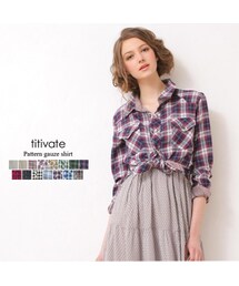 titivate | ガーゼシャツ(シャツ/ブラウス)