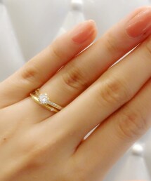 JUPITER | JUPITERのエンゲージリングとマリッジリングの重ね着け。正規取扱店→JK planet銀座店・表参道店(リング)