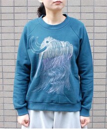 migh-T | 虹色マンモス刺繍のスウェット(スウェット)