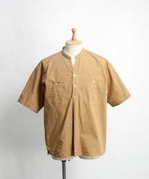 MANUAL ALPHABET | MANUAL ALPHABET タイプライター Vネックプルオーバー半袖シャツ (シャツ/ブラウス)