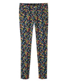 earth music&ecology | 花柄 ストレッチ素材 スキニー(その他パンツ)