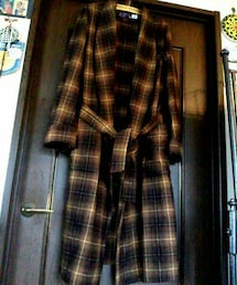 PENDLETON | 70’s ショールカラーチェック柄ガウン アメリカ製(その他アウター)