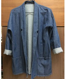 復古牛仔長外套 | 購於：公館一號出口旁的服飾店(カバーオール)