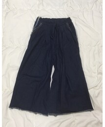 FATALE | デニムのガウチョパンツ(デニムパンツ)