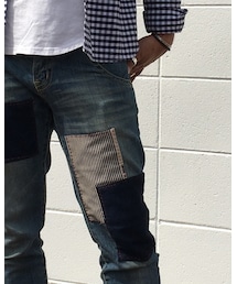 USED嫁リメイク😊 | デニムパンツ