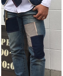 ヘビロテ嫁リメイクジーンズ😊 | デニムパンツ