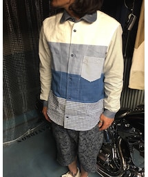 masterkey×ONEBASE | 襟、袖、カフス、胸ポケット、ボディ4色、選べるカスタムシャツ(シャツ/ブラウス)