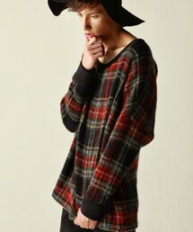 SHAREEF | タータンチェックニット(ニット/セーター)