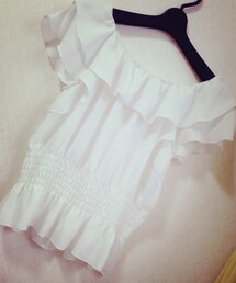 Heather | オフショルシフォントップス(シャツ/ブラウス)