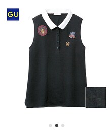 GU | GUノースリーブポロ(Tシャツ/カットソー)