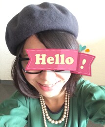 古着 | ベレー帽とダテメガネ(ハンチング/ベレー帽)