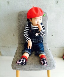 apres les cours | 渋柄うさ靴下(ハンチング/ベレー帽)