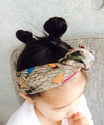 Handmade | 旦那姉のいらんくなったスカートの切れ端(ヘアバンド)