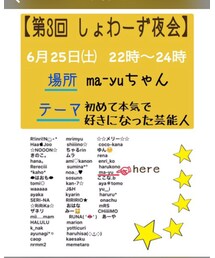 第3回しょわーず夜会告知 | その他
