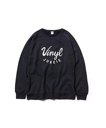 VINYLE JUNKIE | VJ COLLEGE LOGO CREW -IRIE LIFE-VINYL JUNKIE-(スウェット)
