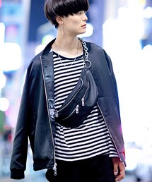 DEVICE | WEARISTA KEIくん着用 Rename 合皮チェーンウエストバッグ(ボディバッグ/ウエストポーチ)