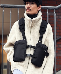 Rename | ★WEARISTAじーたーくん着用★Rename CORDURA ベスト型 ボディショルダーバッグ(ベスト)