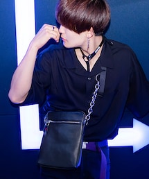 Rename | 【WEARISTA KEI×DEVICE コラボ】Rename 本革 バラ刺繍チェーンショルダーバッグ(ショルダーバッグ)