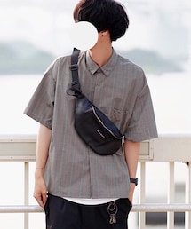 DEVICE | ★WEARISTAとっしーくん着用★ TransitGate G2 本革ウエストバッグ(ボディバッグ/ウエストポーチ)