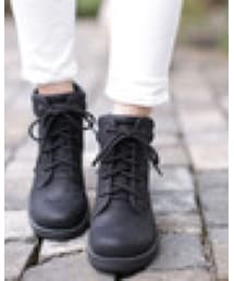 NANO universe | レザーレースアップショートブーツ(シューズ)