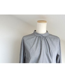 bulle de savon |  itsumo きざみ衿長袖ブラウス

(シャツ/ブラウス)