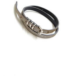 アンティーク加工シルバーレザーベルト(ベルト)