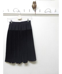 ベロアフレアスカート(スカート)