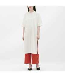 GU | スリットTワンピース(5分袖)(ワンピース)