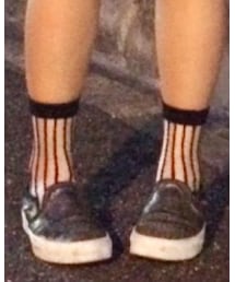 スケルトンストライプ靴下とVANS | ソックス/靴下
