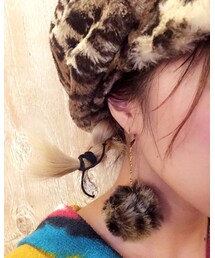 Handmade | ポンポンピアス(ピアス（片耳用）)