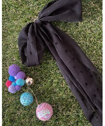 Handmade | めちゃくちゃ長いリボン(ピアス（両耳用）)