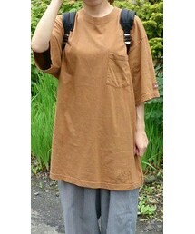 VINTAGE | ライトブラウンビッグＴシャツ(ワンピース)