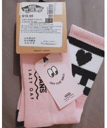 Vans x Lazy Oaf | LAZY SOCK 7-10 1PK ALMOND BLOS Almond Blossom 7-10(ソックス/靴下)
