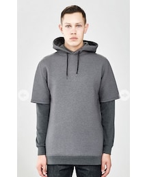 I Love Ugly | DAX LAYERED HOOD GREY(パーカー)