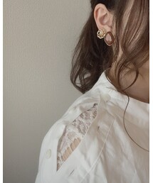 ✿॰ॱ | レースの組み合わせ可愛い✿॰ॱ イヤリングもお気に入り(トップス)