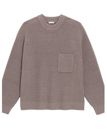 GU | ローゲージワイドフィットクルーネックセーター(長袖)NT+E(ニット/セーター)