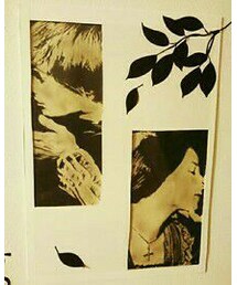 鉛筆画 | 高校の時の作品 ロミオとジュリエット(インテリア)