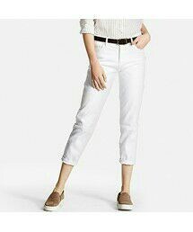 UNIQLO | WOMEN スリムボーイフレンドフィットアンクルジーンズ(デニムパンツ)