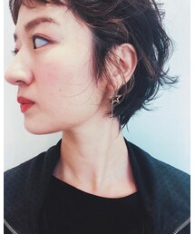 エルサロン | 顔周りにインナーカラー  ウルフショート 西梅田エルサロン デザイナー池田香織(その他)