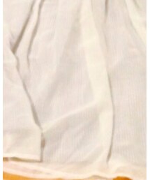 写真ではわからないけど水色ストライプにシフォン重ね | スカート