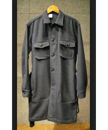 N.HOOLYWOOD | 132-SH01pieces NAVY ウールガウンシャツ(シャツ/ブラウス)