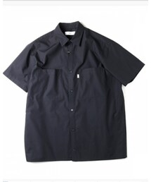 Graphpaper | typewriter S/S Box Shirt Navy(シャツ/ブラウス)