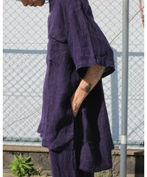 Badhiya | S/S SLIT SHIRTS linen(シャツ/ブラウス)