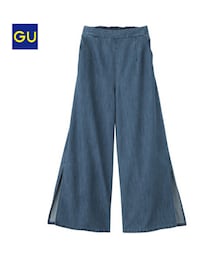GU | イージーデニムパラッツォパンツ(パンツ)