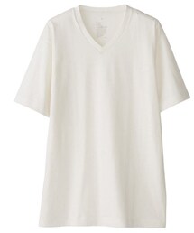無印良品 | オーガニックコットンＶネック半袖Ｔシャツ(Tシャツ/カットソー)