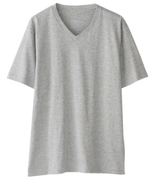 無印良品 | オーガニックコットンＶネック半袖Ｔシャツ(Tシャツ/カットソー)